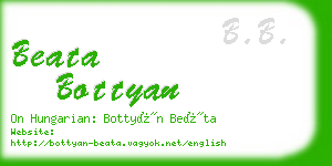 beata bottyan business card